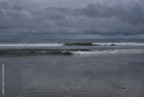 Obraz storm on the beach
