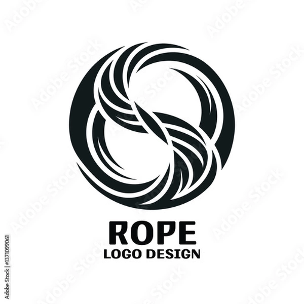 Fototapeta Rope Vector Logo Design
