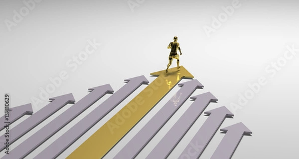 Fototapeta Running winner