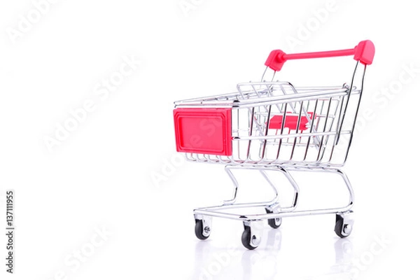 Obraz the troley isolate on white