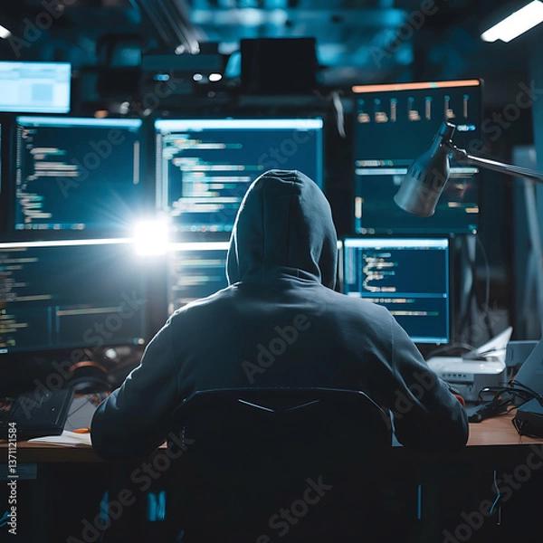 Fototapeta Cyber security Data Protection Information privacy antivirus virus defence internet technology concept.