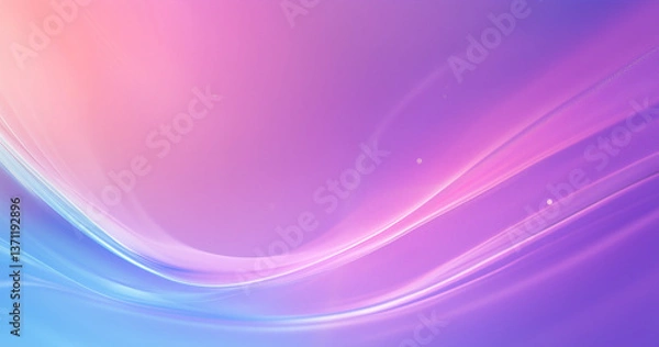 Obraz Pastel tone purple pink blue gradient defocused abstract photo smooth lines pantone color background