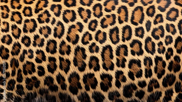 Fototapeta Close Up Leopard Skin Pattern Texture