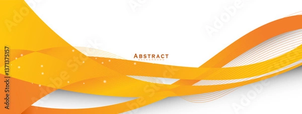 Fototapeta Vector Abstract colorful orange background	