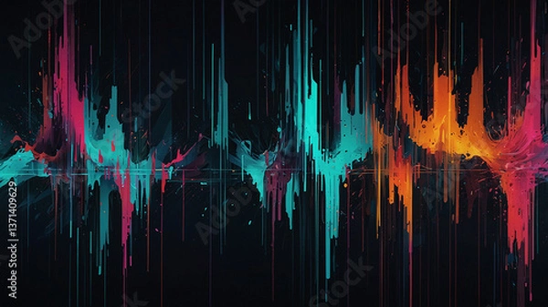 Obraz Floating Spheres of Light