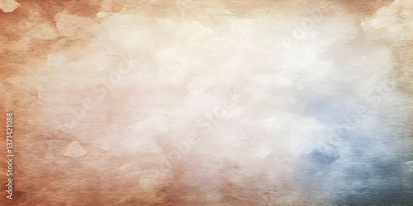 Fototapeta Abstract Watercolor Background Illustration Of Brown And Blue Colors