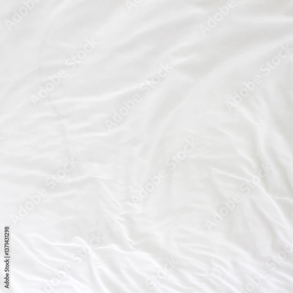 Obraz  white bedding sheets texture for background