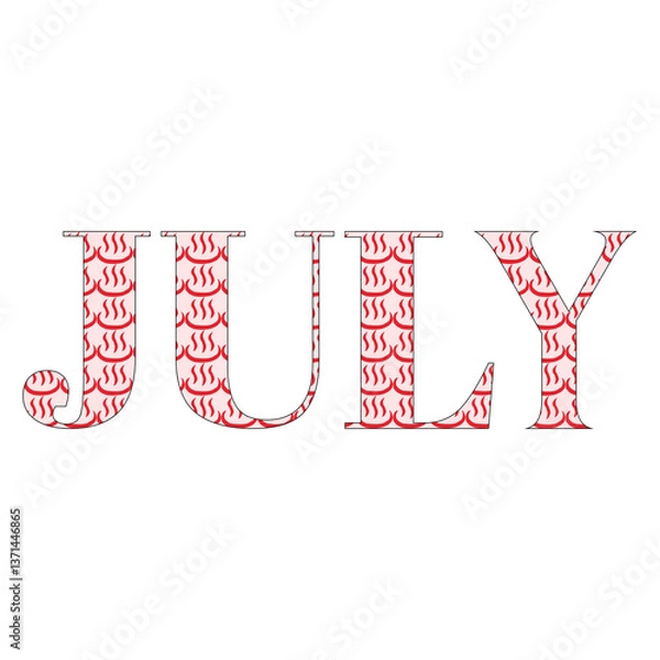 Obraz Months of the year - July