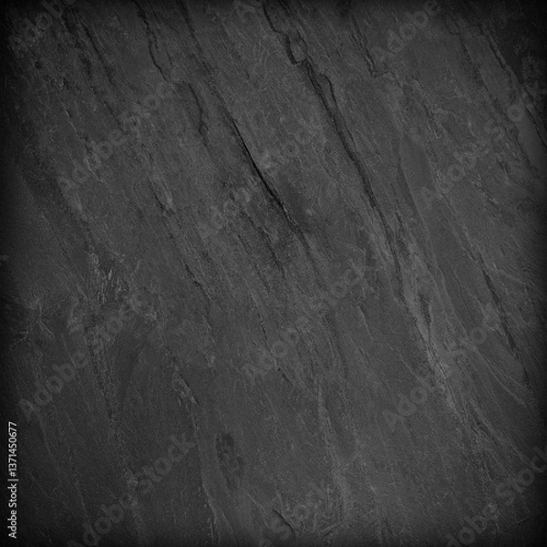 Obraz Dark grey black slate background or texture.