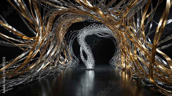 Obraz abstract golden background