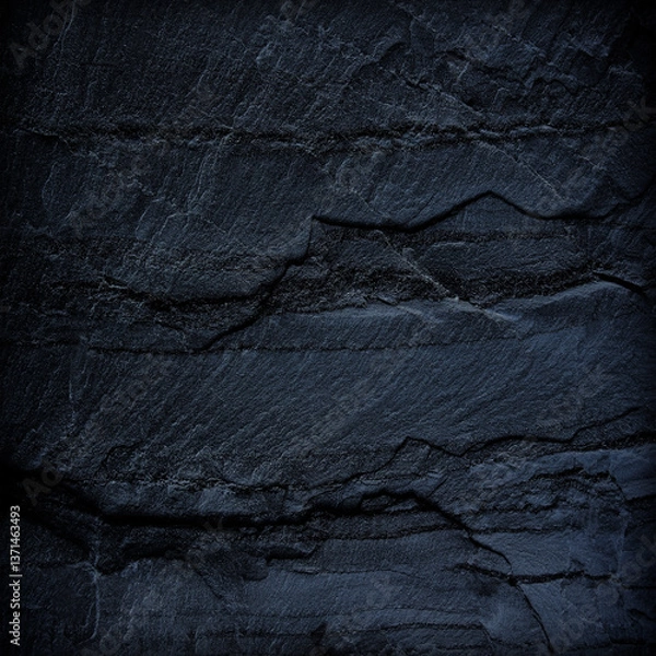 Obraz Dark grey black slate background or texture.