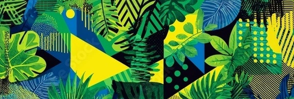 Obraz Bold colors and stylized visuals create a lively atmosphere.