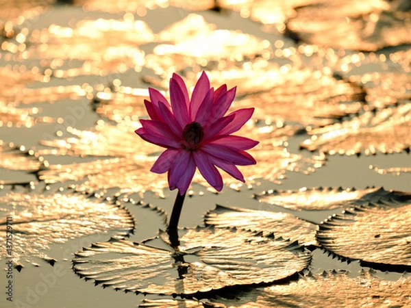 Obraz pink lotus flower