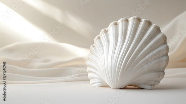 Obraz Captivating shell display natural setting still life soft light