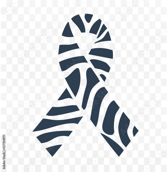 Obraz Zebra-print ribbon  icon