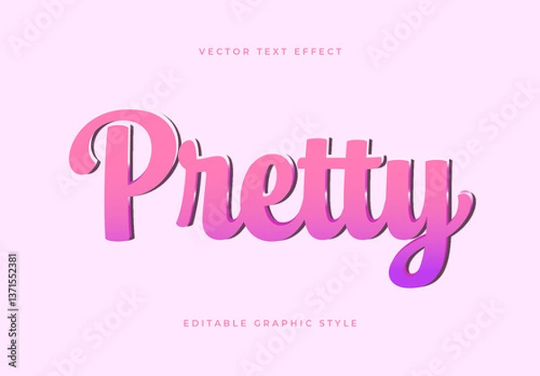 Obraz Pink Gradient Glowing Neon Futuristic Light Text Effect