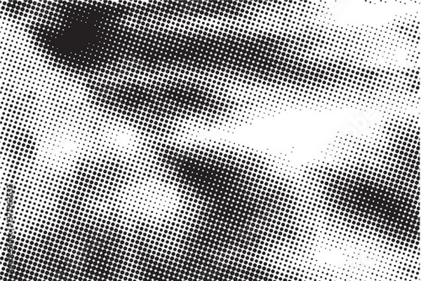 Fototapeta abstract gradient halftone dots background Pop art template texture Vector illustration