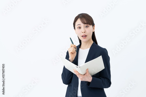 Fototapeta 悩むビジネスウーマン