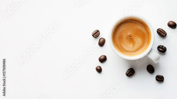 Obraz Coffee for you with white background