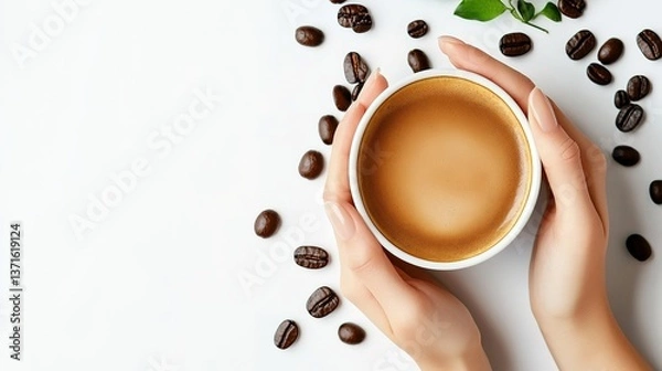 Obraz Coffee for you with white background
