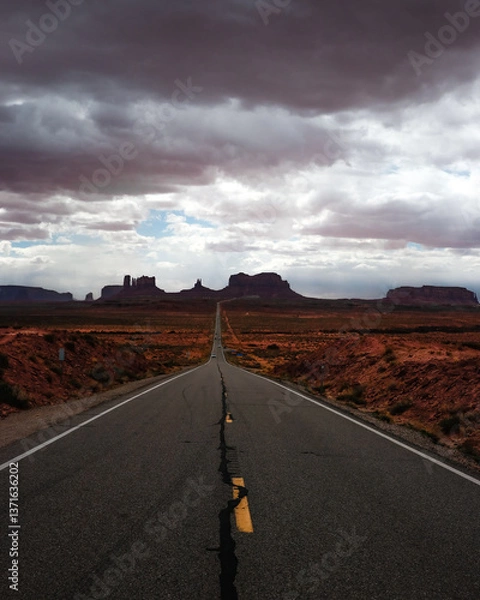 Obraz road to monument valley
