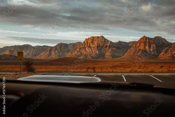Obraz car on the road