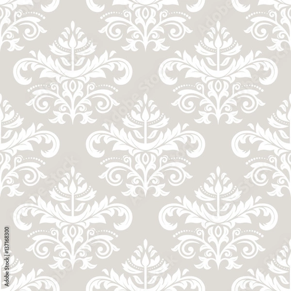 Obraz Elegant classic light pattern. Seamless abstract background with repeating elements