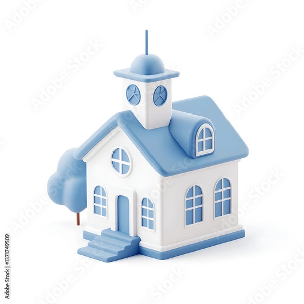 Obraz house icon on white background
