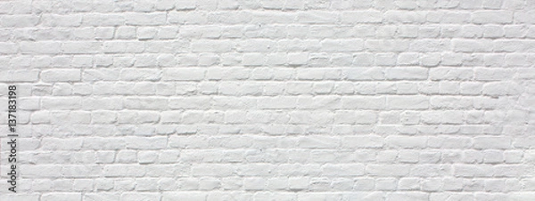 Fototapeta Mur en briques blanches