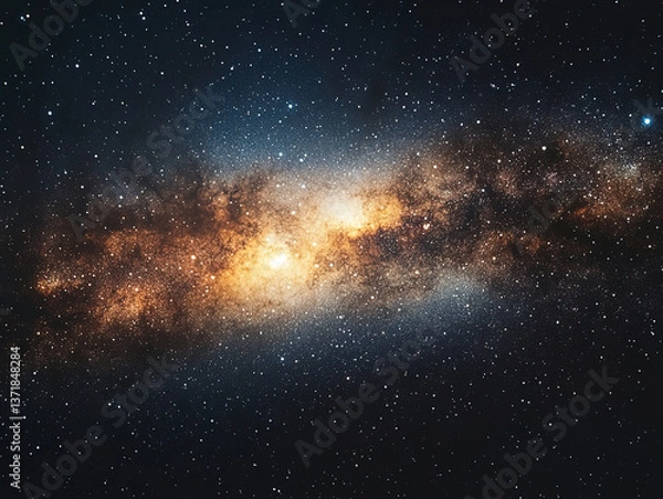 Fototapeta Constellation Star Field in Deep Space and Shining Stars