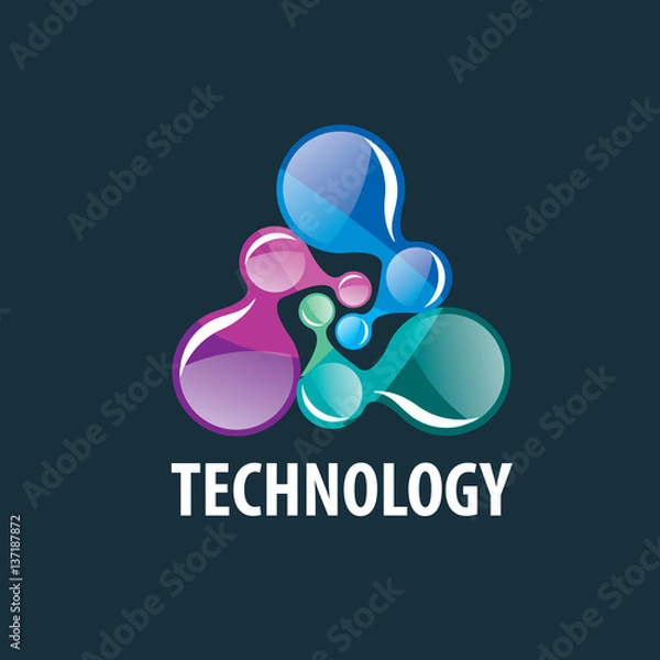 Fototapeta vector logo technology