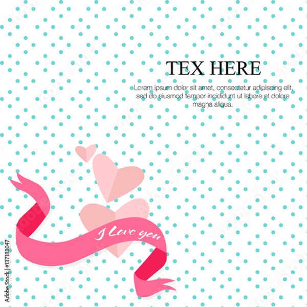 Obraz Valentine's Day poster.Typography.Vector illustration.