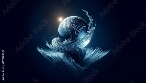 Obraz water element unconventional design