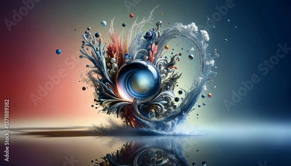 Obraz water element unconventional design