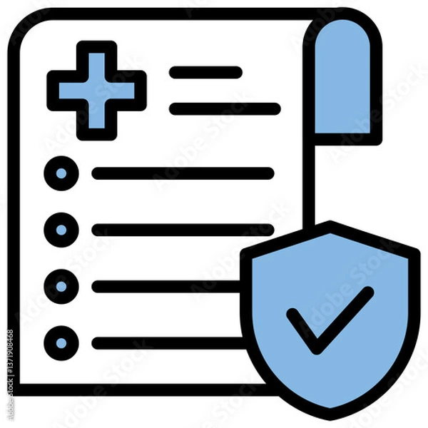 Obraz Health Policy Blue Black Icon