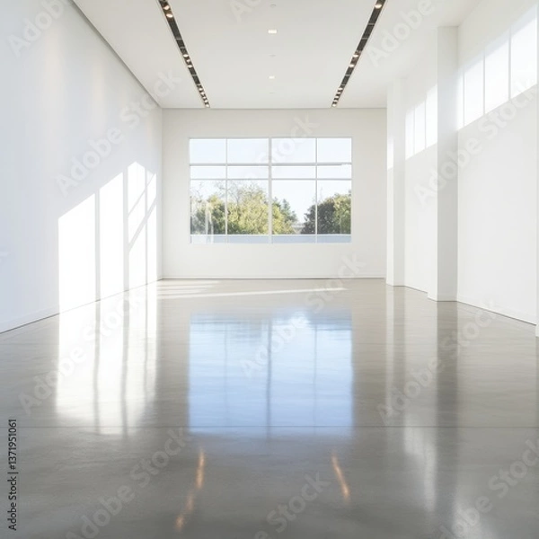 Fototapeta Empty white room