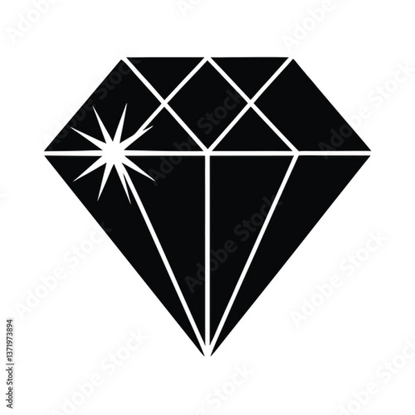 Fototapeta diamond vector illustration
