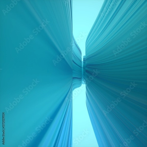 Obraz abstract blue tunnel