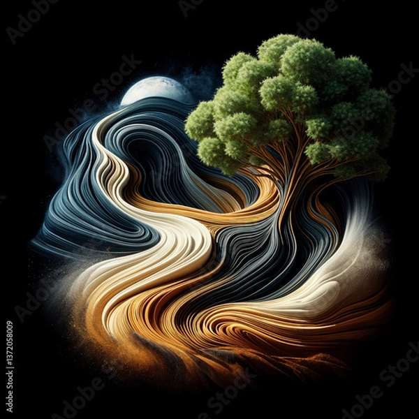 Obraz earth element unconventional design