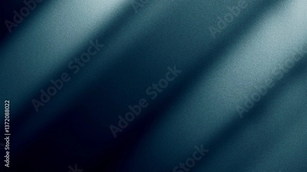 Fototapeta Dark blue background with shadows and highlights, creating an elegant abstract wallpaper. Minimalist abstract background. Grainy texture, simple design,website banner, various creative projects.