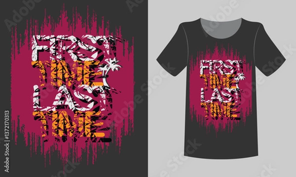 Obraz Creative Graphite T-shirt Design Template