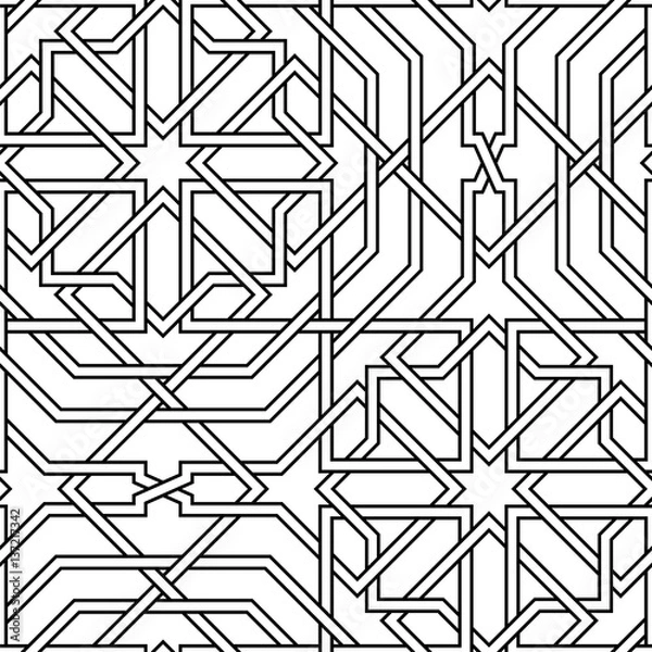 Fototapeta Islamic seamless vector