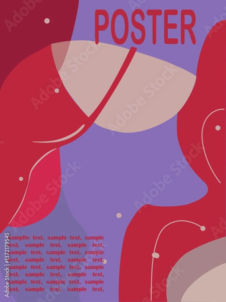 Fototapeta Abstract vector poster art background