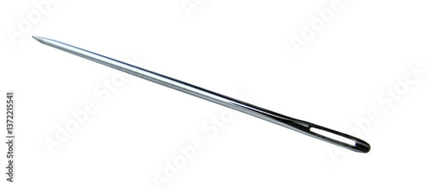 Obraz isolated steel sewing needle