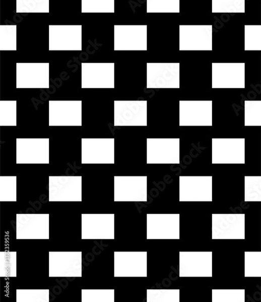 Fototapeta black and white checkered pattern chess board seamless wallpaper board fabric .