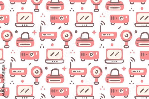 Fototapeta Computer Output Pattern