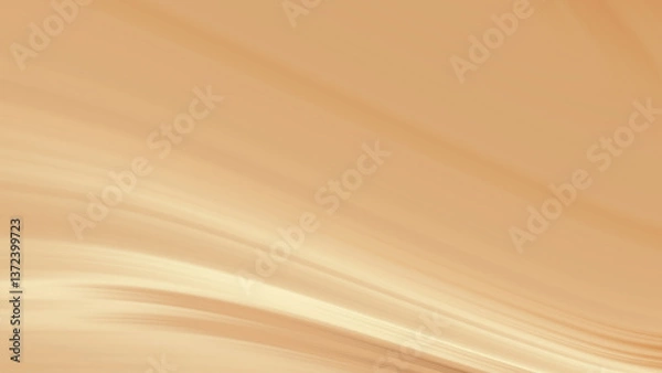 Fototapeta Abstract beige background with smooth flowing lines and gradients ideal for design projects