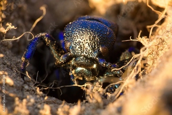 Fototapeta beetle on the ground