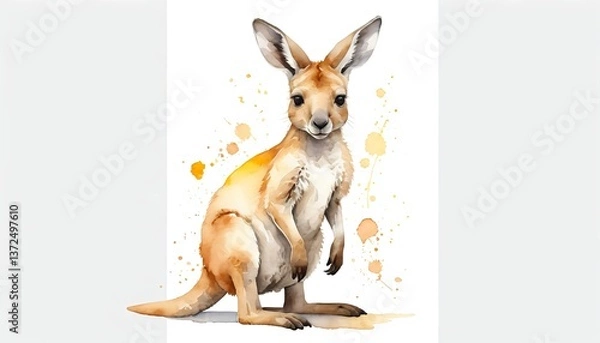 Obraz Watercolor Kangaroo