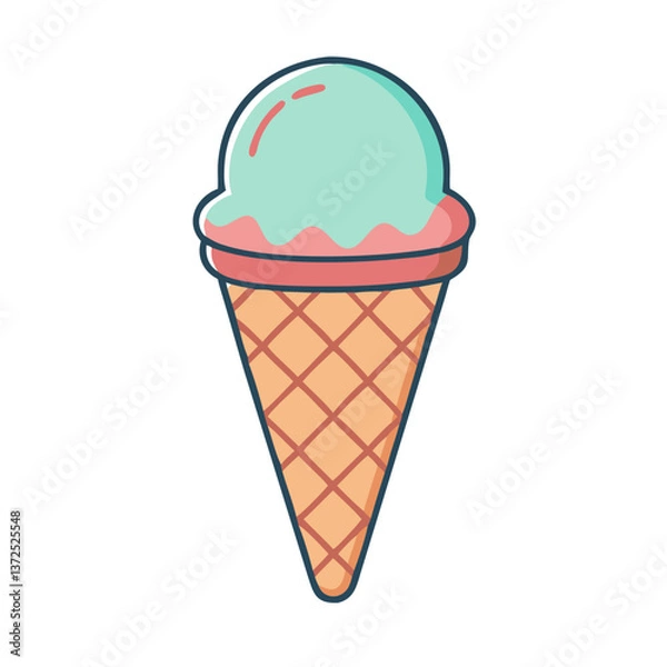 Fototapeta Corn ice cream